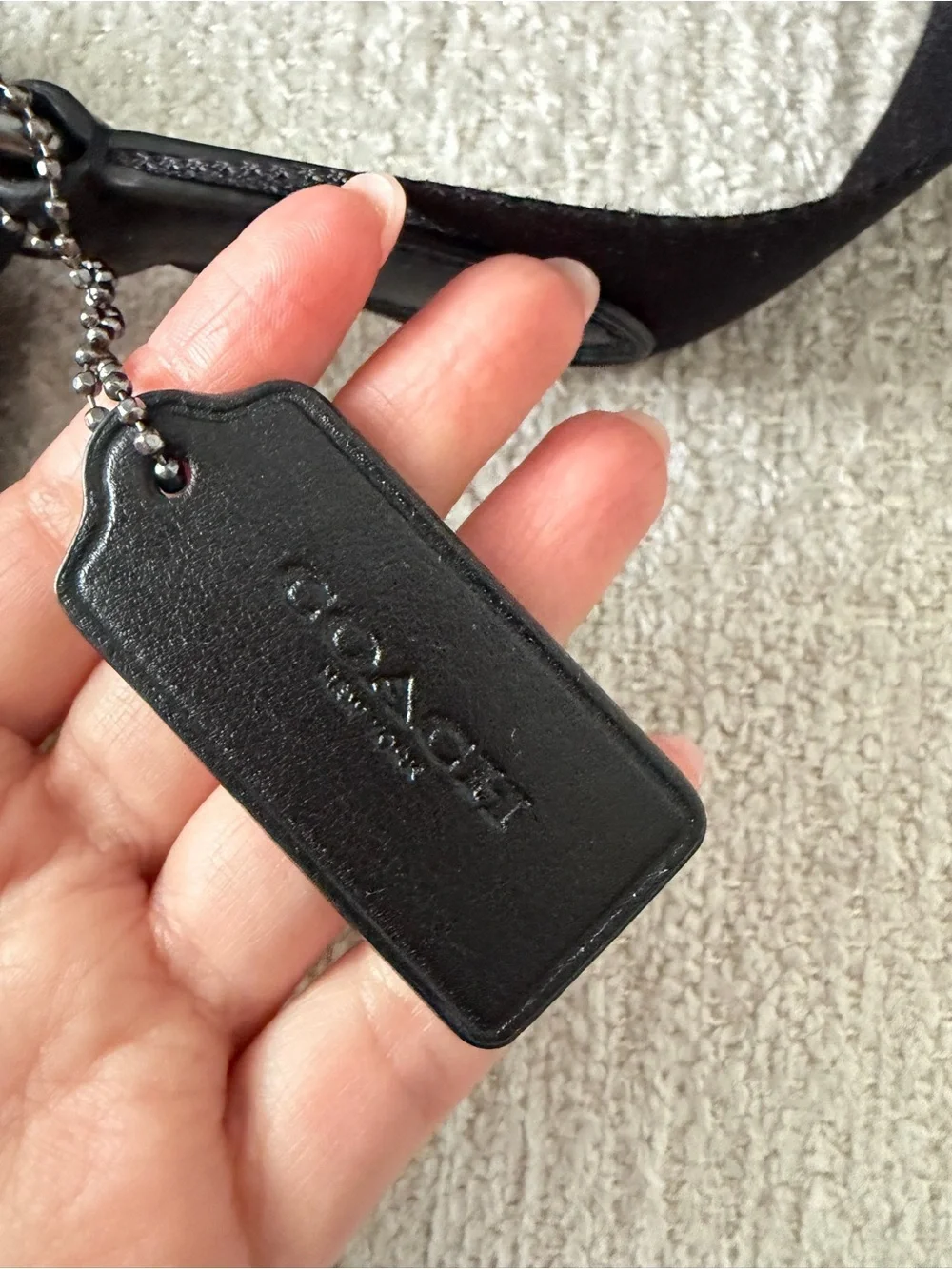 Coach Black Houston Map Signature Canvas Messenger Bag